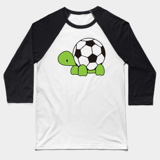 Turtle Soccer Reptile Lover Gift Baseball T-Shirt